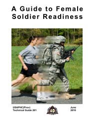 A Guide to Female Soldier Readiness - U.S. Army