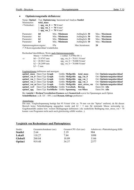 Pro/MECHANICA Structure - HTL 1