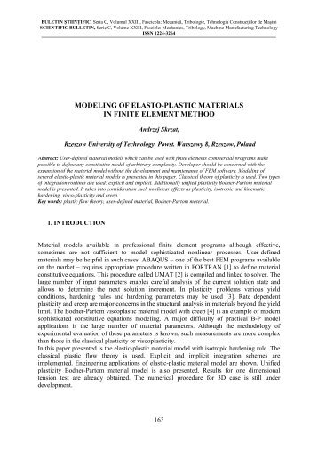 View paper - North University of Baia Mare Scientific Buletin Series ...