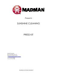 Sunshine Cleaning PRESS KIT.