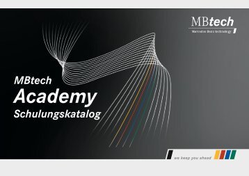 MBtech Schulungskatalog - MBtech Academy - MBtech Group