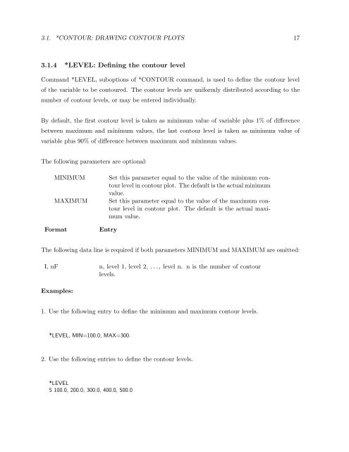 A Finite Element Program (FECGS): Post-Processor FEPOST - GKSS