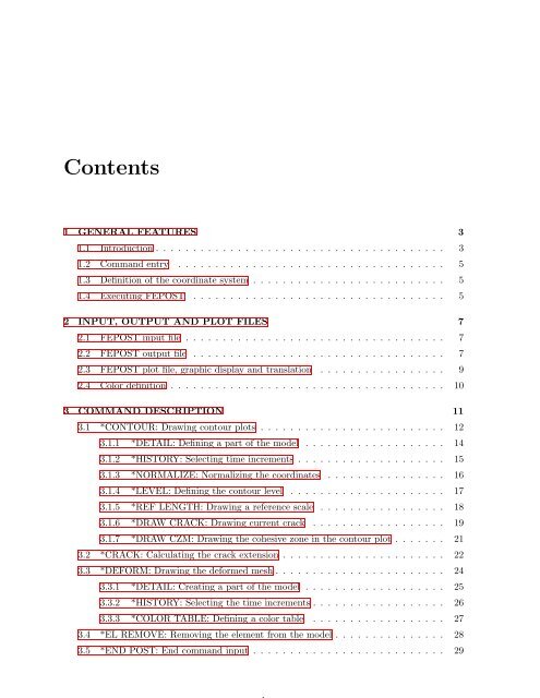 A Finite Element Program (FECGS): Post-Processor FEPOST - GKSS