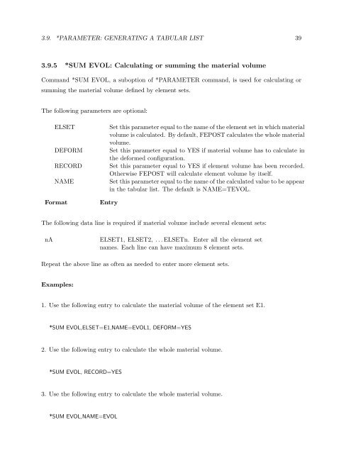 A Finite Element Program (FECGS): Post-Processor FEPOST - GKSS