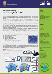 Konzeptentwicklung mit Fast Concept Modeller (FCM) - Carhs