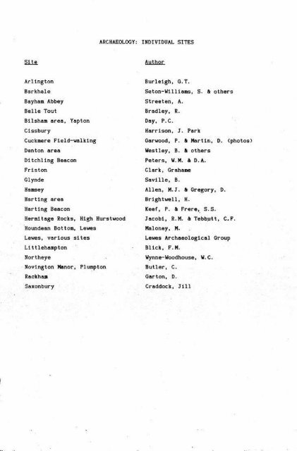 Sussex Archaeological Society - The National Archives