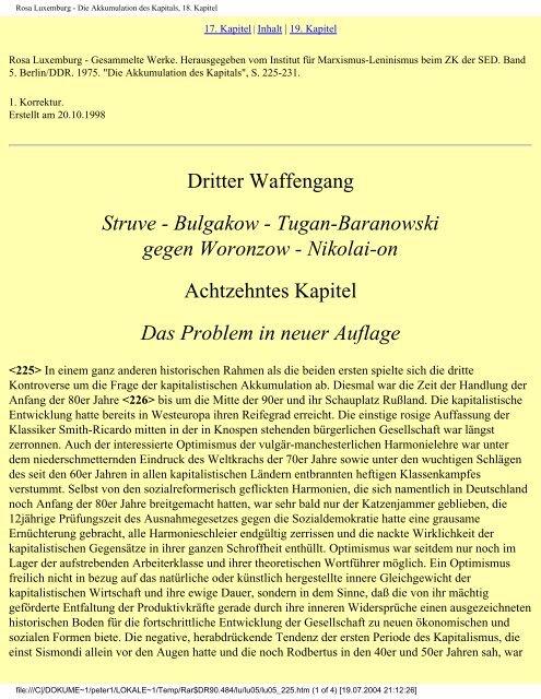 Rosa Luxemburg Die Akkumulation des Kapitals Ein ... - Attac Berlin