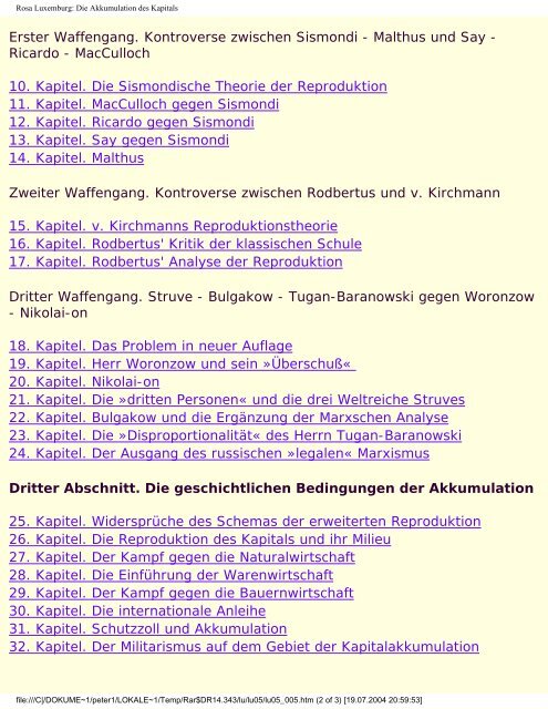 Rosa Luxemburg Die Akkumulation des Kapitals Ein ... - Attac Berlin