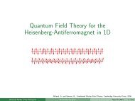Quantum Field Theory for the Heisenberg-Antiferromagnet in 1D
