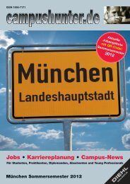 Ausgabe München Sommersemester 2012 - campushunter.de