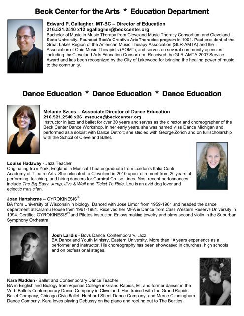 Dance Education * Dance Education * Dance Education