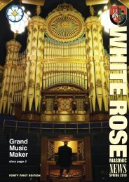 WHITE ROSE 41 - Masonic Province of Yorkshire, West Riding