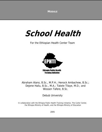 School Health - The Carter Center
