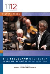 OrchestraNews - Cleveland Orchestra