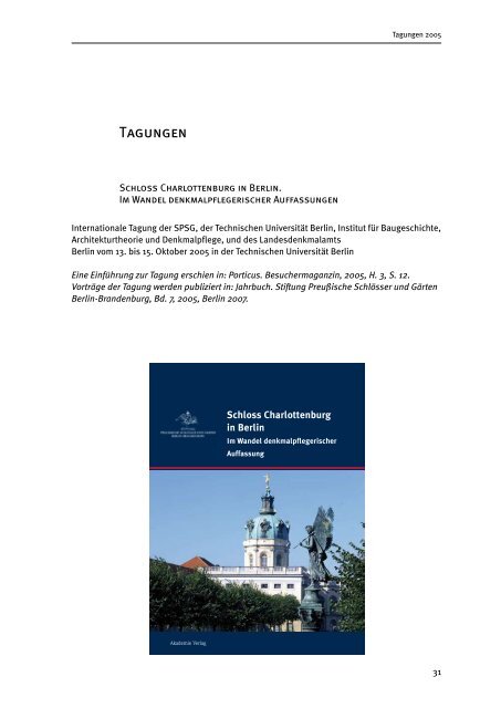 11.-20.5.2005 - Stiftung Preußische Schlösser und Gärten