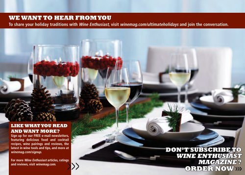 holiday - Wine Enthusiast Magazine