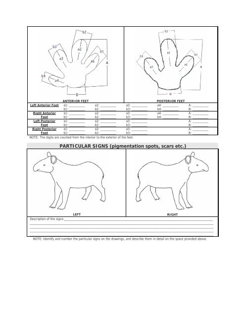 TAPIR FIELD VETERINARY MANUAL - Tapir Specialist Group