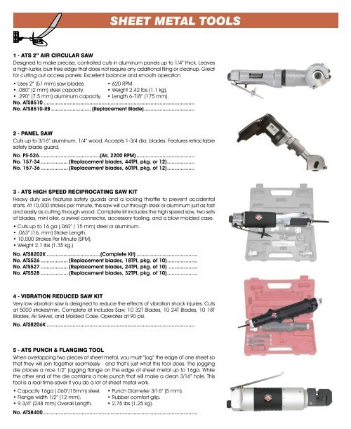 SHEET METAL TOOLS - SkyShop