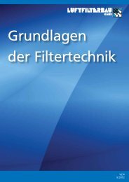 Grundlagen der Filtertechnik - HS Luftfilterbau GmbH