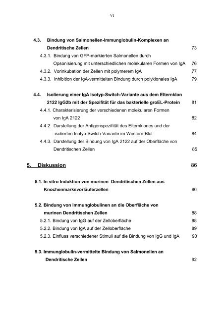 In vitro Analyse der Interaktion von IgA und - Stiftung Tierärztliche ...