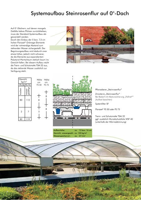 Planungshilfe „Systeme für die extensive Dachbegrünung“ - ZinCo