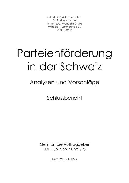 Die Studie - Andreas Ladner