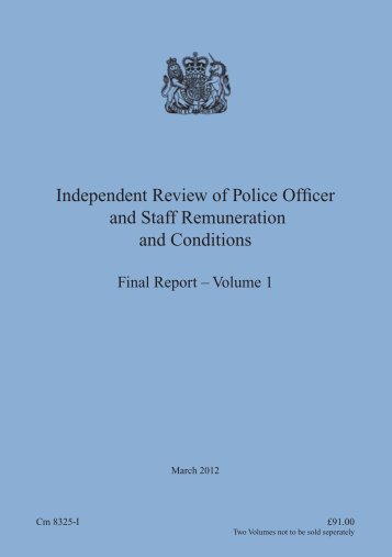 Independent Review of Police Officer and Staff Remuneration and ...