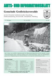 *HPHLQGH *UR‰U FNHUVZDOGH - Gemeinde Großrückerswalde