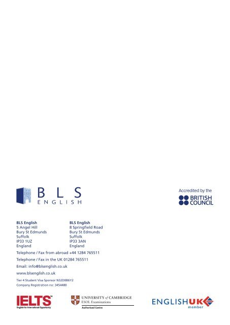 www .blsenglish.co.uk - Bury Language School