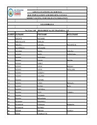 GHANA STATISTICAL SERVICE 2010 POPULATION AND ...