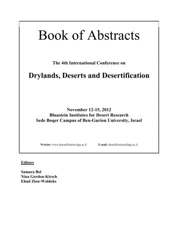 Book of Abstracts