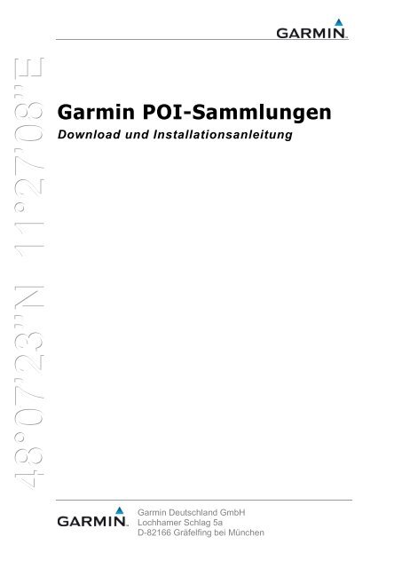 Garmin POI Sammlungen - bei Jedermann-GPS