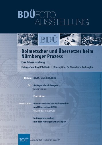 Dolmetscher und Übersetzer beim Nürnberger Prozess