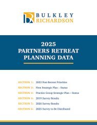 BR 2025 Parters Retreat Planning Data