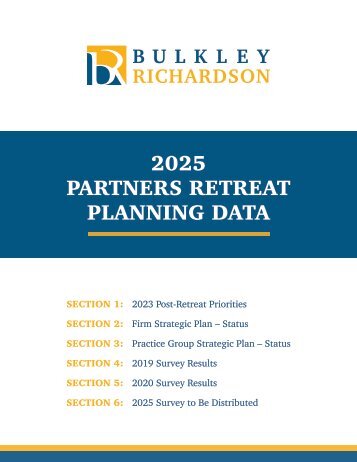 BR 2025 Parters Retreat Planning Data