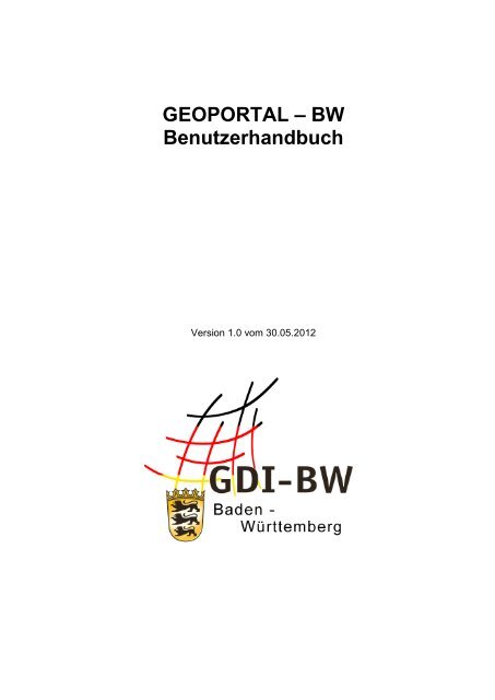 BW Benutzerhandbuch - Geoportal Baden-Württemberg