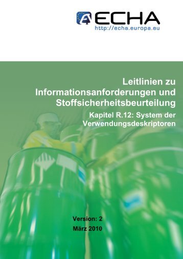 R.12 "System der Verwendungsdeskriptoren" - ECHA - Europa