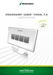 STRAUMANN® CARES® VISUAL t.0 Kurzanleitung - Institut ...