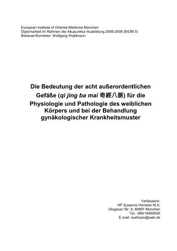 Die Bedeutung der acht außerordentlichen Gefäße - EIOM Institut für ...