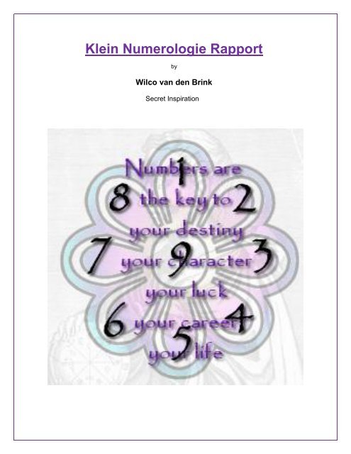 Klein Numerologie Rapport Secret Inspiration