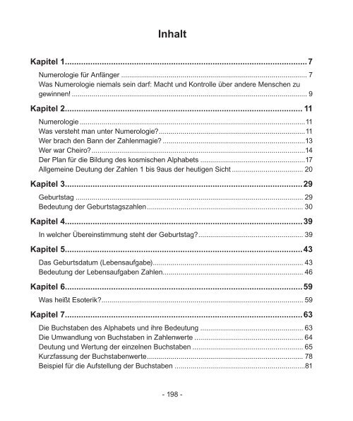 Kapitel 1 Numerologie für Anfänger - SoralPRO Verlag