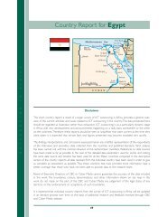 Country Report for Egypt