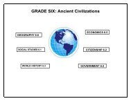 GRADE SIX: Ancient Civilizations