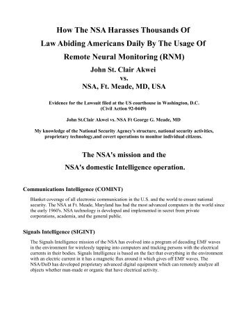 How The NSA Harasses Thousands Of Law Abiding Americans ...