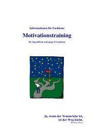 Informationen für Fachleute, Motivationstraining - Ute Gebhardt-Eßer