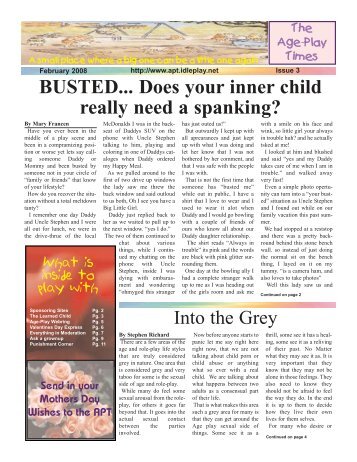 BUSTED... Does your inner child really need a spanking?