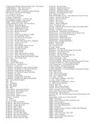 DJ Song List Template - Page Full Size B