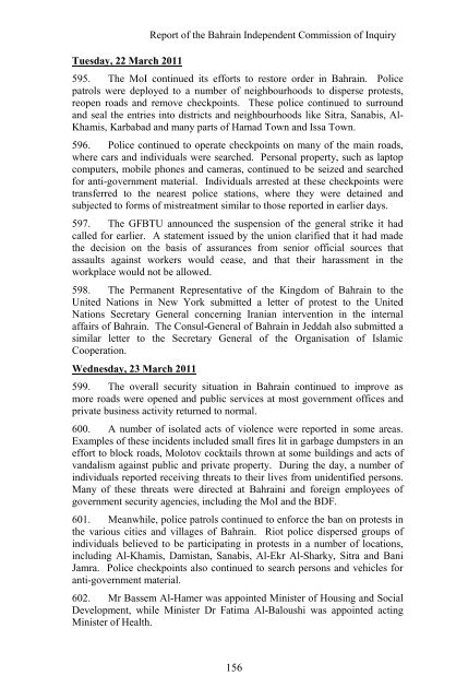 Report of the Bahrain Independent Commission of Inquiry