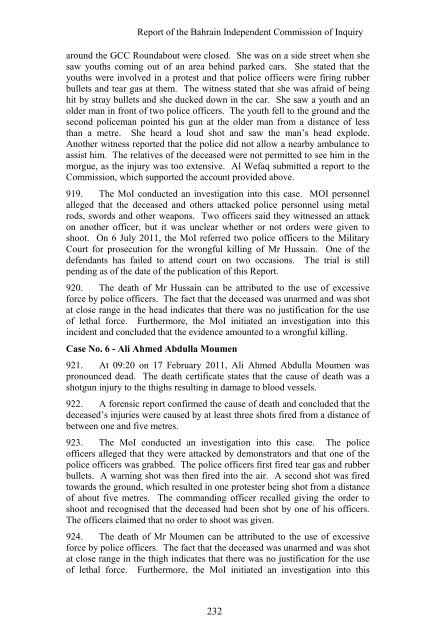 Report of the Bahrain Independent Commission of Inquiry