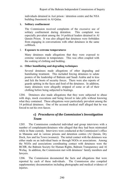 Report of the Bahrain Independent Commission of Inquiry